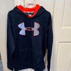 Under Armour Navy and Orange Hoodie